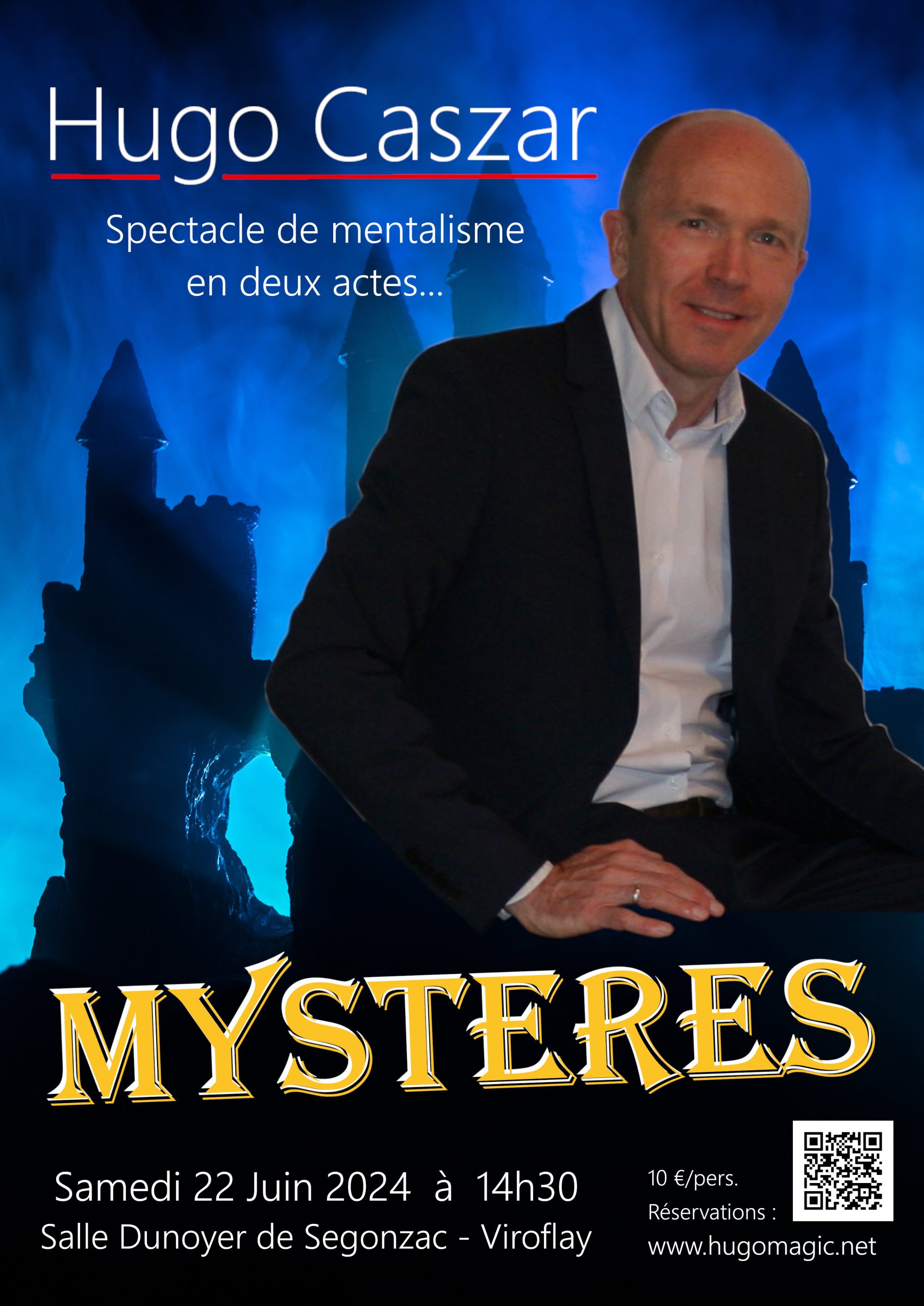 Affiche du spectacle Mystères par Hugo Caszar